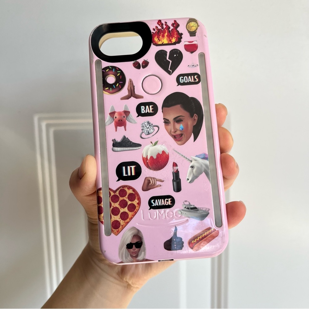 LuMee x Kim Kardashian Kimoji Duo Light Up iPhone Case!